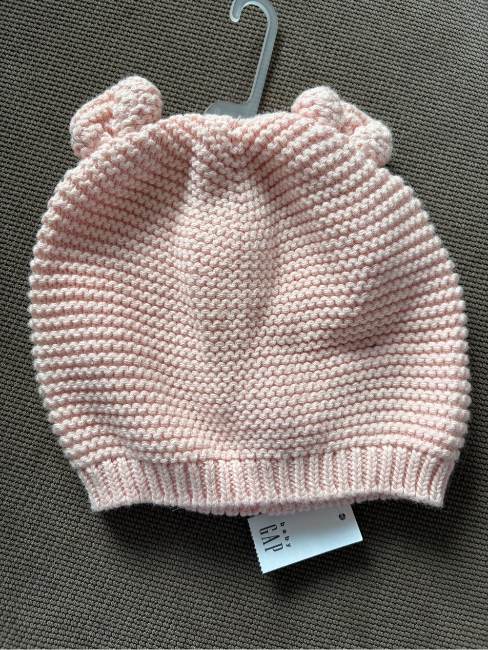 GAP Pink Knit Bear-Ear Beanie - Kids Accessories